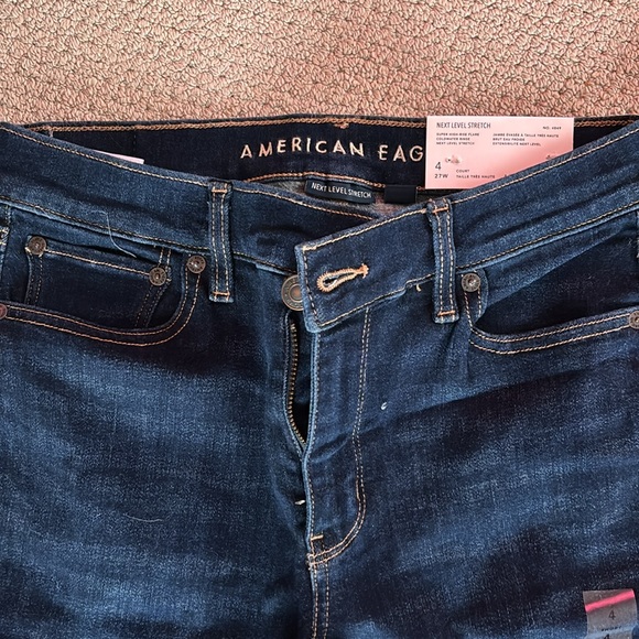 American Eagle next level stretch super high rise flare jeans - Picture 2 of 4